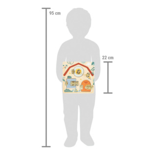 small foot Motorická deska se zámky Safari