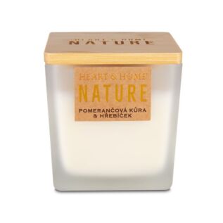 Velká svíčka - Pomerančová kůra a hřebíček