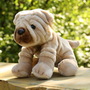 Plyšový pes šarpej 30 cm ECO-FRIENDLY