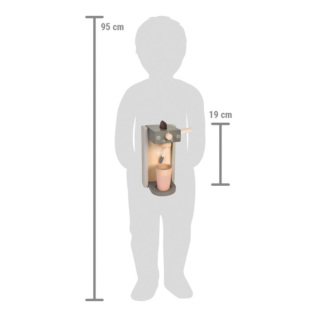 small foot Dřevěný kávovar s příslušenstvím Tasty šedý