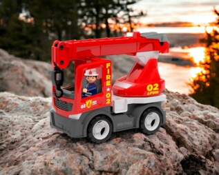 ECO MultiGO Fire - Jeřáb s hasičem - auto s Igráčkem