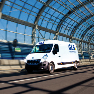 Kovové auto GLS s otevíracími dveřmi 12 cm