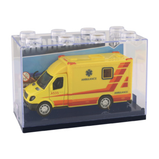 Auto ambulance / sanitka kov/plast 10 cm