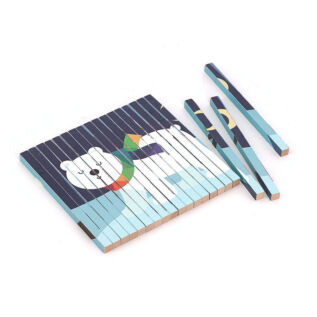 Vilac Dřevěná 4D skládačka Zvířátka