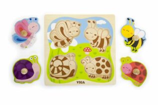 Dřevěná vkládačka - hmyz