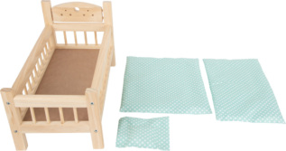 small foot Dřevěná postýlka pro panenky přírodní