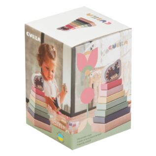 CUBIKA Pastel 15894 Barevná pyramida se slepičkou