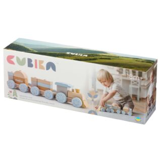 CUBIKA Pastel 15900 Duhový vláček s dvěma vagony