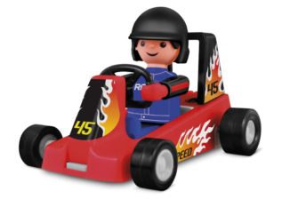 efko Igráček Závodník - figurka s červenou motokárou