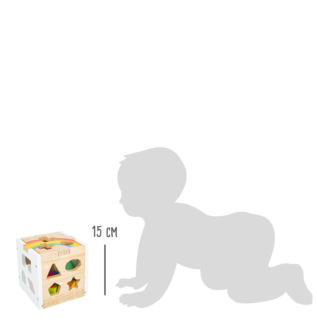small foot Duhová vkládací motorická kostka
