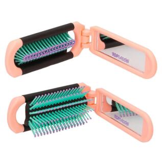 Rozkládací kartáč na vlasy se zrcátkem Top Model