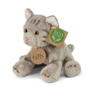 Plyšová kočka sedící 14 cm ECO-FRIENDLY