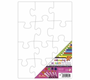 efko Namaluj si sám Obdélník - kreativní puzzle bez potisku