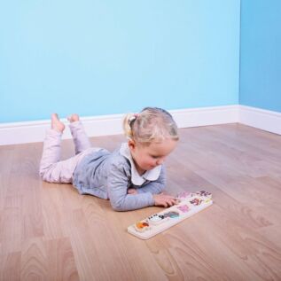 Bigjigs Baby Dřevěné vkládací puzzle farma