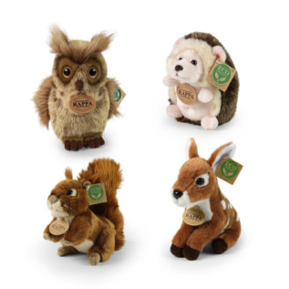 Displej exkluzivní plyš lesní zvířata ECO-FRIENDLY