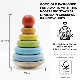 Le Toy Van Nasazovací věž Duha