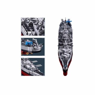 Sluban Model Bricks M38-B1291 Bitevní loď USS Missouri 1:350
