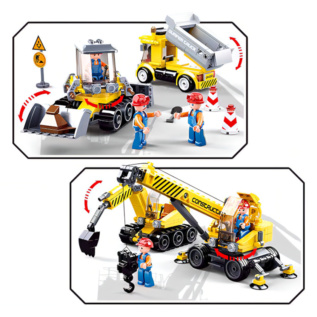 Sluban Town Stavitelé M38-B0810 Staveniště