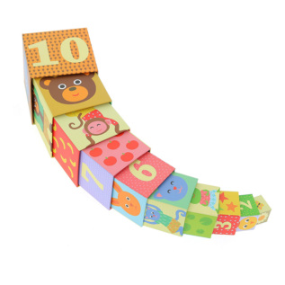 Vilac Skládací věž z kostek zvířátka