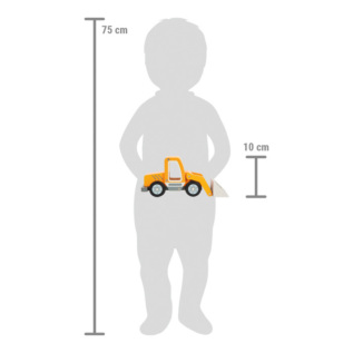 small foot Dřevěný nakladač s lopatou