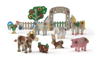 efko ECO Roto Veselá farma – ekologická stavebnice