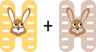 small foot Dřevěné písmeno H