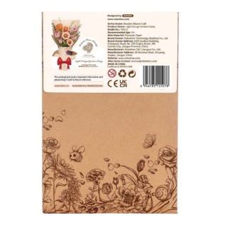 RoboTime 3D dřevěná skládačka Oranžová gerbera