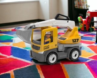 ECO MultiGO Build set - figurky Igráčků stavbařů s auty