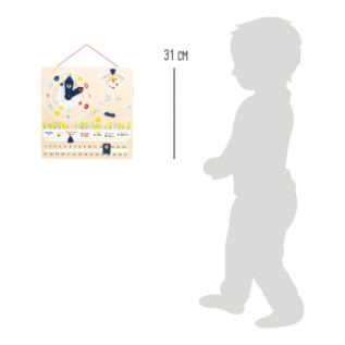 small foot Didaktický kalendář s hodinami