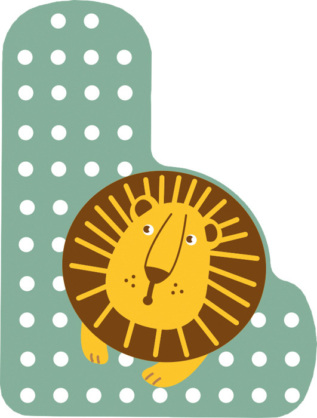 small foot Dřevěné písmeno L