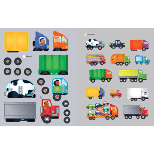 Knížka samolepková Nákladní auta