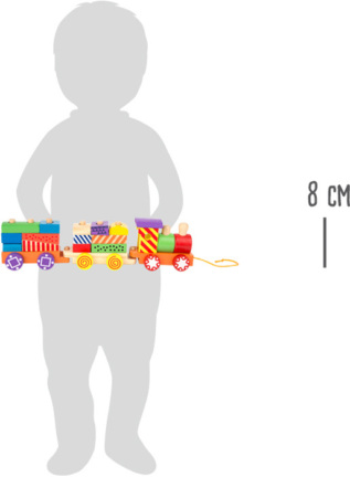 small foot Vlak pestrobarevný