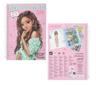 KREATIVNÍ BLOČEK SE SAMOLEPKAMI DENNÍCH OUTFITŮ TOP MODEL různé druhy