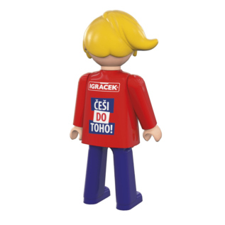 efko Igráček Fanynka MS v hokeji 2024 červený dres - figurka