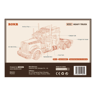 RoboTime 3D dřevěná skládačka Americký tahač