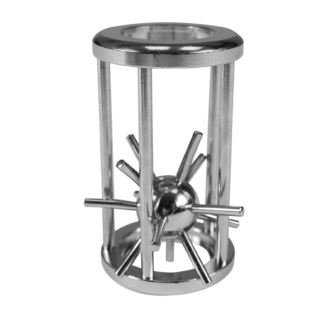 Kovový hlavolam ježek v kleci