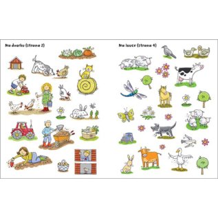 Knížka samolepková Farma