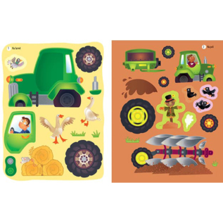 Knížka samolepková Traktory