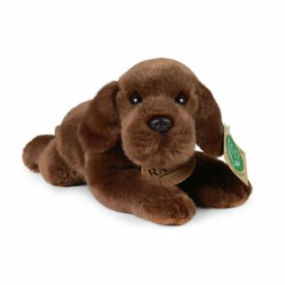 Plyšový pes ležící 18 cm ECO-FRIENDLY - nefunkční zvuk