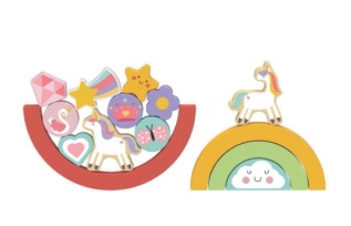 2Kids Toys Balanční puzzle Unicorn 2 v 1