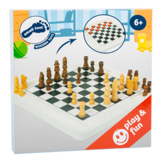 small foot Dřevěné šachy a dáma