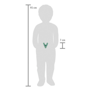 small foot Dřevěné písmeno V