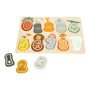 small foot Vkládací puzzle čísla Safari