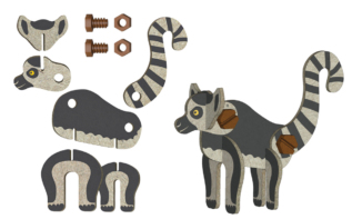 efko ECO Roto Bláznivá ZOO – ekologická stavebnice