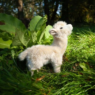 Plyšová lama alpaka béžová 23 cm ECO-FRIENDLY