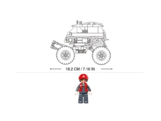 Sluban Power Bricks Natahovací Červený Off-Road GO