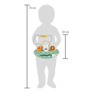 small foot Motorický labyrint s houpačkou Safari