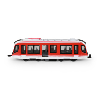 Kovová tramvaj červená 20 cm