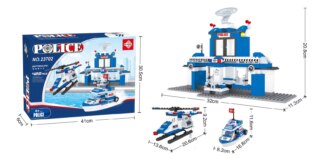 Kompatibilní stavebnice BLOXO policie stanice 370 ks