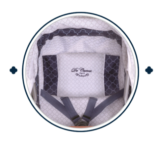 DeCuevas 80537 Skládací kočárek pro panenky 3 v 1 s batůžkem TOP Collection 2020 - 70 cm